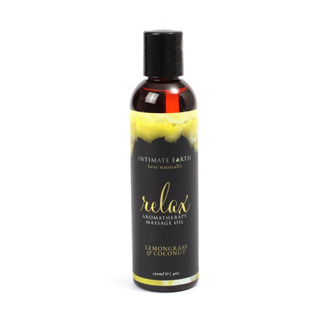 Intimate Earth Massage Oil Relaxing - Lemongrass & Coconut 120ml Intimate Earth Massage Oil Relaxing - Lemongrass & Coconut 120ml