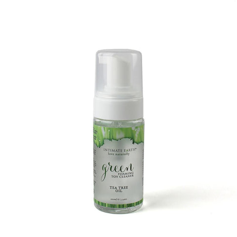 Intimate Earth Green Tea Tree Oil Foaming Toy Cleaner 3.4oz Intimate Earth Green Tea Tree Oil Foaming Toy Cleaner 3.4oz