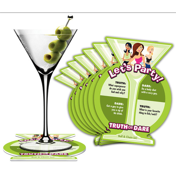 Truth or Dare Party Coasters by Ball & Chain