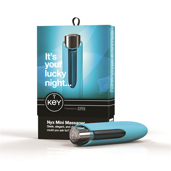 Key by Jopen Nyx Mini Massager - Robin Egg Blue by California Exotics