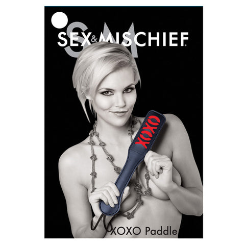 S&M XOXO Paddle: Black by Sex & Mischief