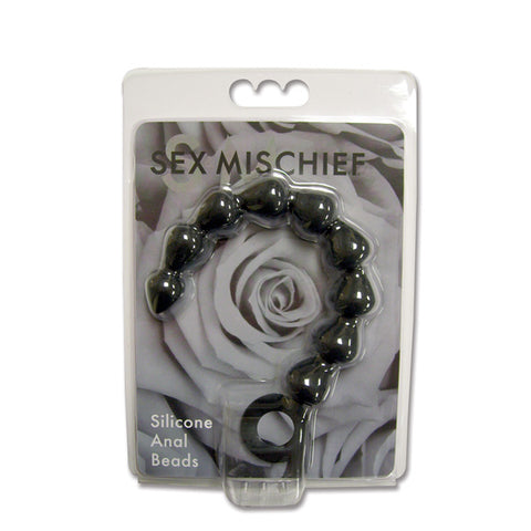 S&M Black Silicone Anal Beads by Sex & Mischief