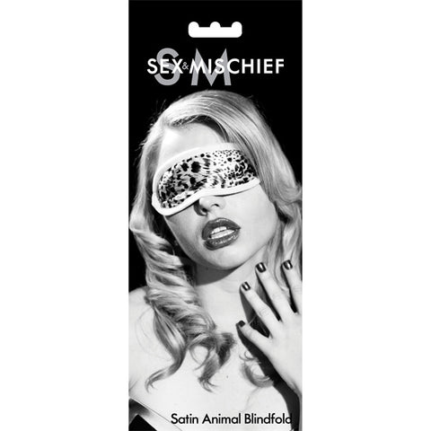 S&M Satin Blindfold - Animal by Sex & Mischief