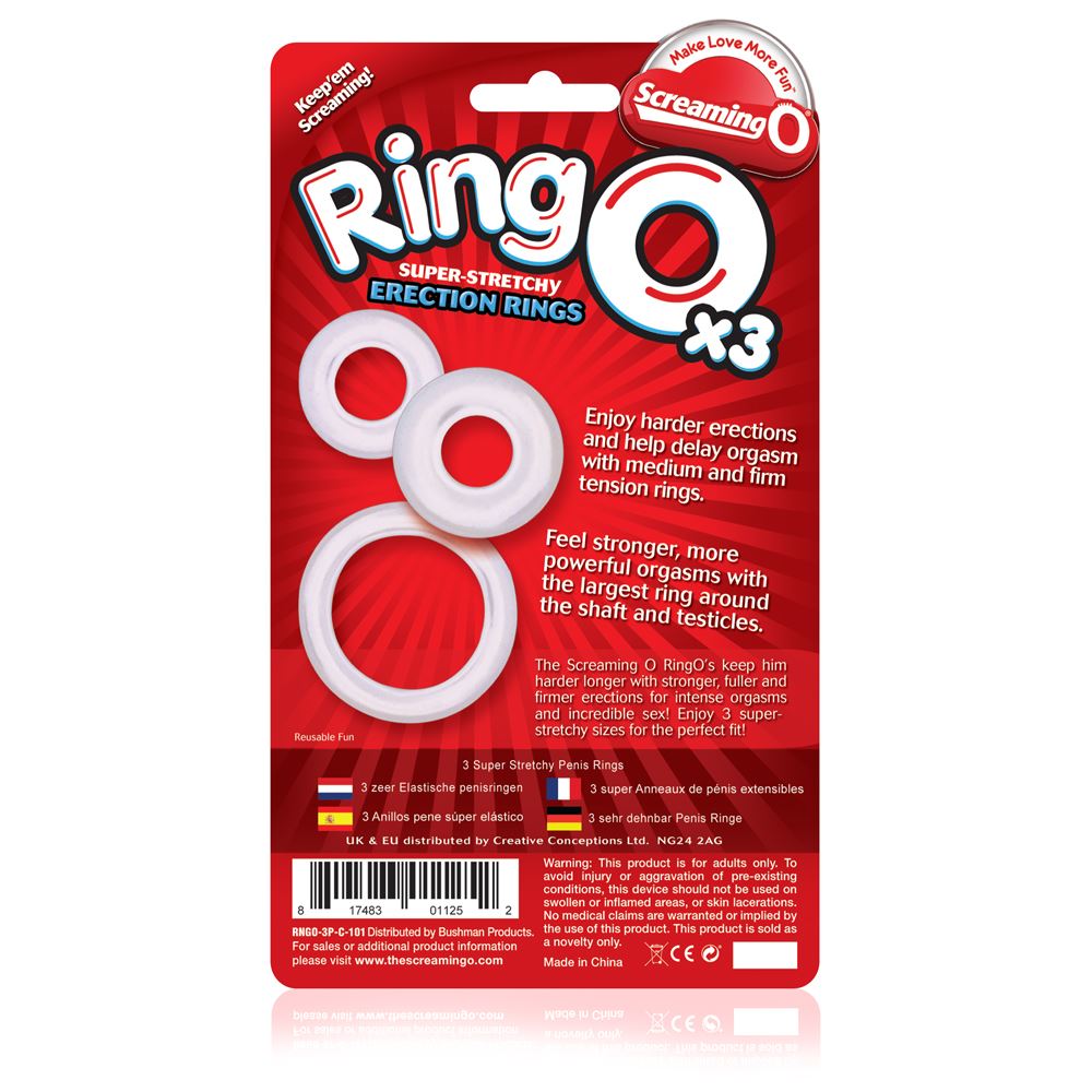 Screaming O RingO's x3 (Clear) - Image 2