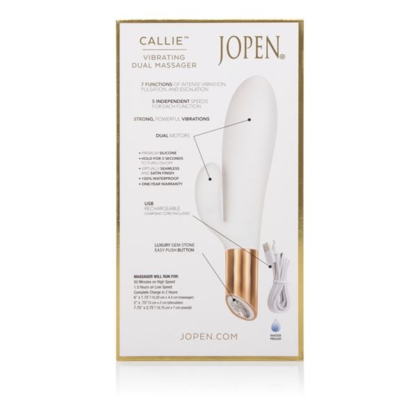 Callie by Jopen Vibrating Dual Massager by California Exotics - Image 3