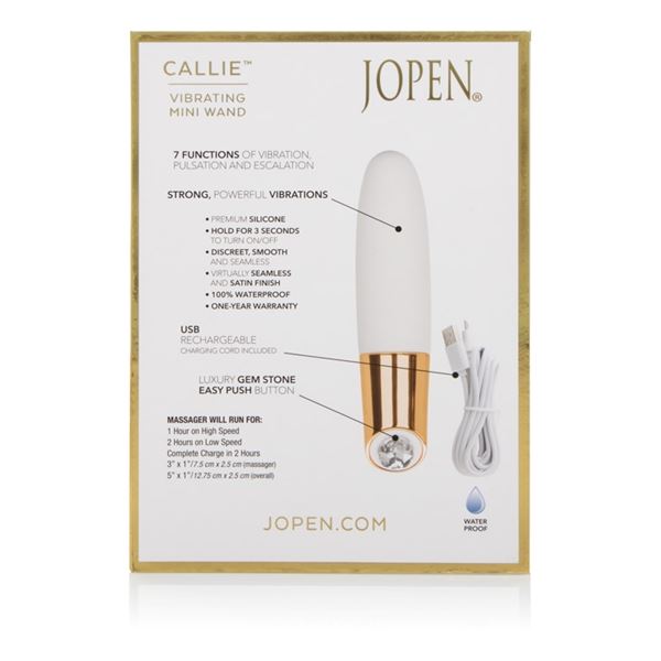 Callie by Jopen Vibrating Mini Wand by California Exotics - Image 3