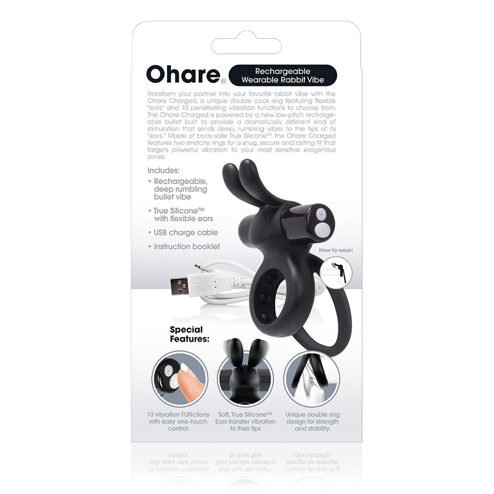 Screaming O Charged Ohare Vibrating Cock Ring - Black - Image 3
