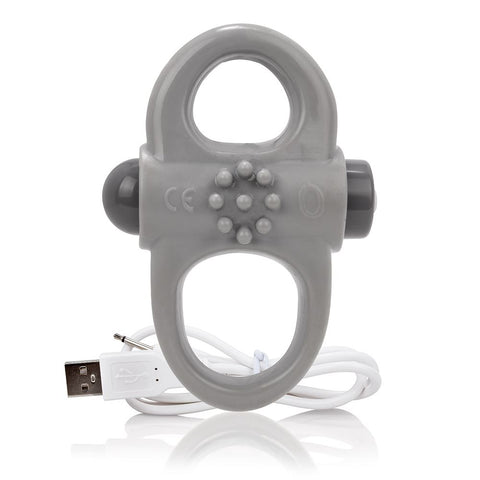 Screaming O Charged Yoga Vibrating Cock Ring - Grey - Image 2
