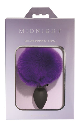 Midnight Silicone Bunny Butt Plug by Sportsheets