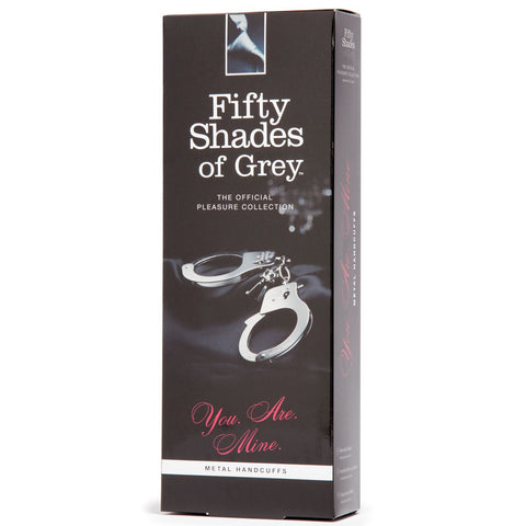 Fifty Shades of Grey You Are Mine Metal Handcuffs - Image 3