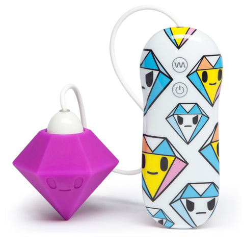 Tokidoki 10 Function Silicone Clitoral Vibrator Solitaire Purple Dimond by OTHER