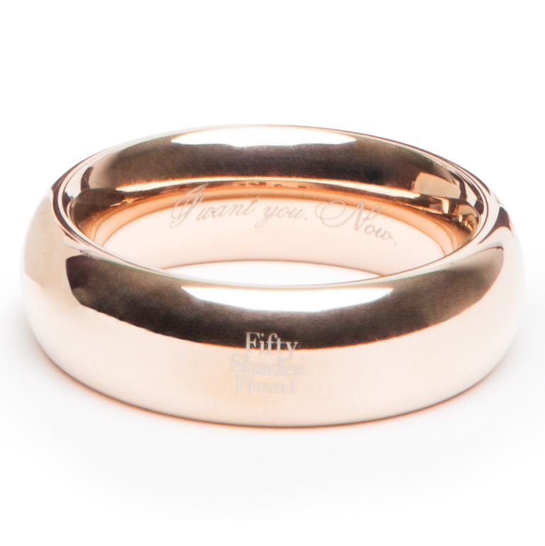 Fifty Shades Freed I Want You. Now. Steel Love Ring by Fifty Shades of Grey