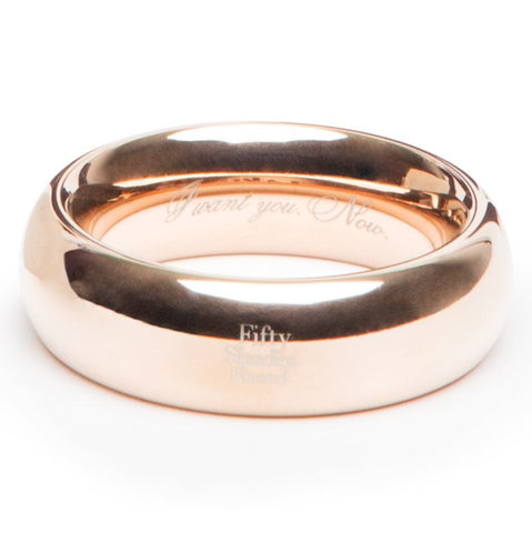 Fifty Shades Freed I Want You. Now. Steel Love Ring by Fifty Shades of Grey