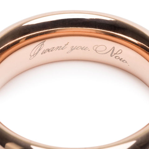 Fifty Shades Freed I Want You. Now. Steel Love Ring by Fifty Shades of Grey - Image 2