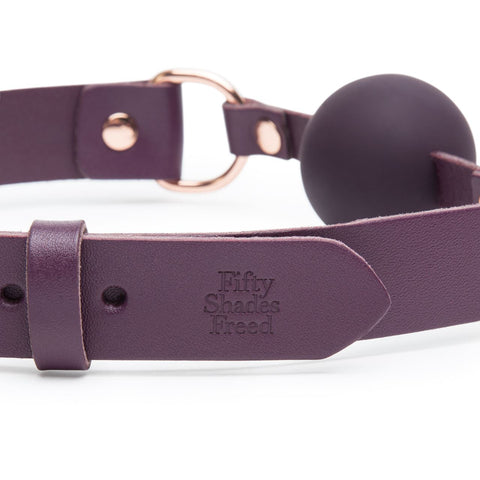 Fifty Shades Freed Cherished Collection Leather Ball Gag by Fifty Shades of Grey - Image 3