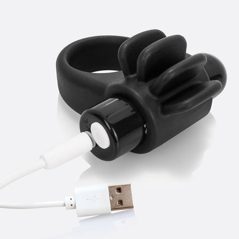 Screaming O Charged Skooch Rechargeable Vibrating Ring - Black - Image 2