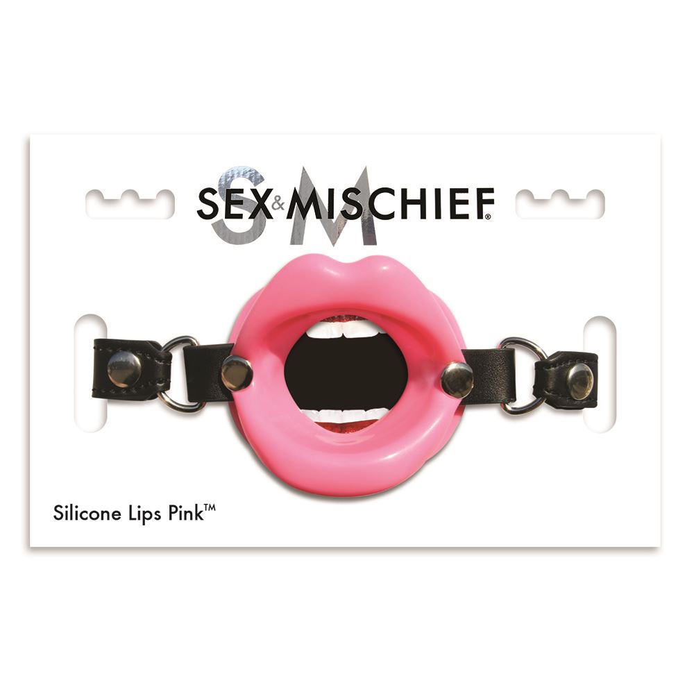 S&M Silicone Lips Pink by Sex & Mischief