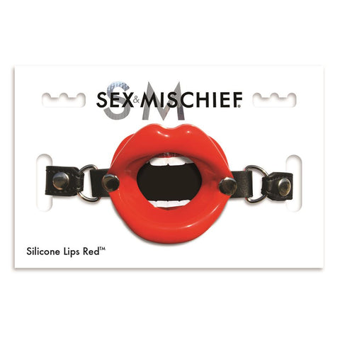 S&M Silicone Lips Red by Sex & Mischief