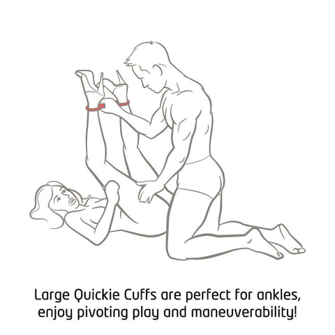 Quickie Cuffs Red (Large) - Image 3