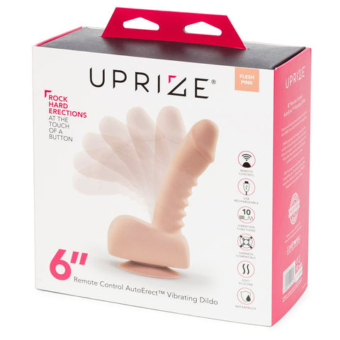 Uprize Remote Control Rising 6 Inch Vibrating Realistic Dildo Pink Flesh by OTHER - Image 2
