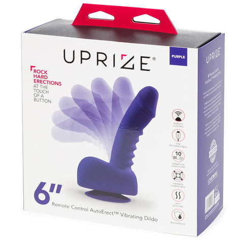 Uprize Remote Control Rising 6 Inch Vibrating Realistic Dildo Purple by OTHER - Image 2