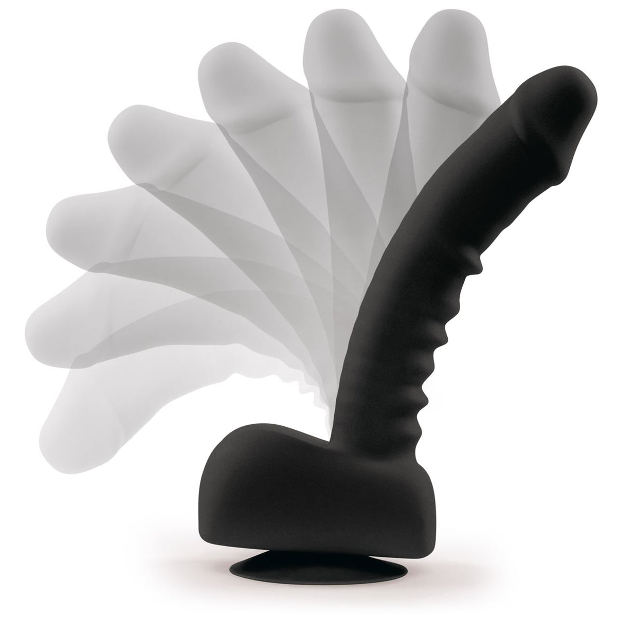 Uprize Remote Control Rising 8 Inch Vibrating Realistic Dildo Black by OTHER