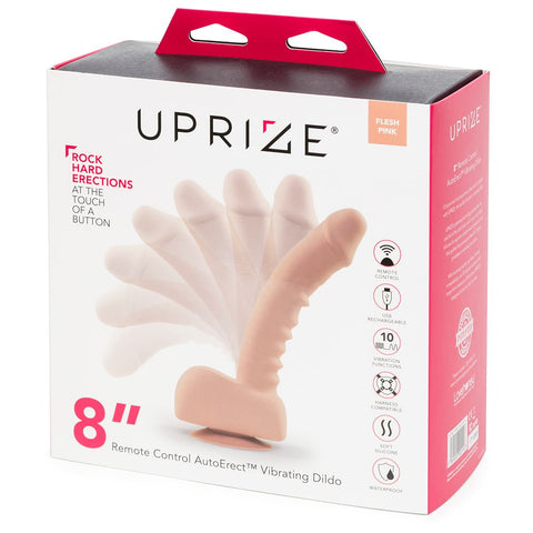 Uprize Remote Control Rising 8 Inch Vibrating Realistic Dildo Pink Flesh by OTHER - Image 2