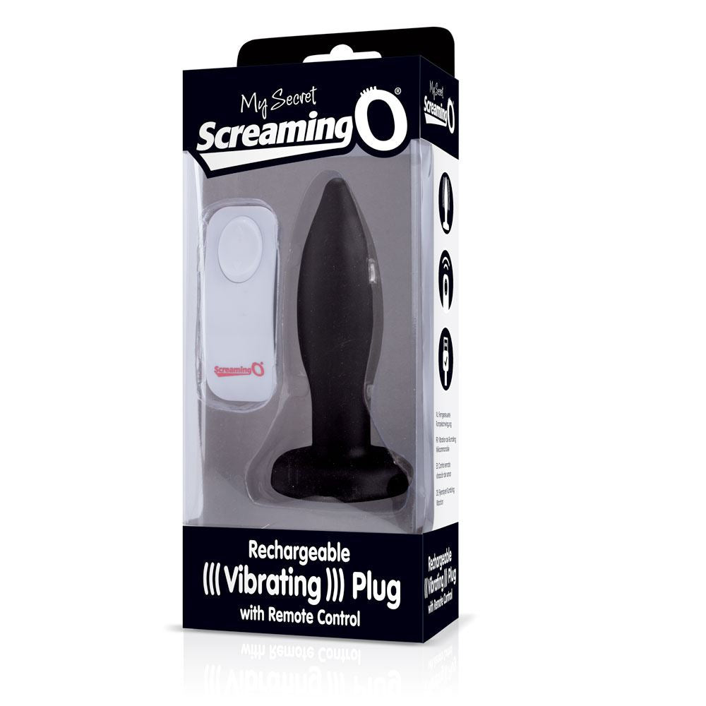 My Secret Screaming O Rechargeable Remote Control Vibrating Plug - Black - Image 2