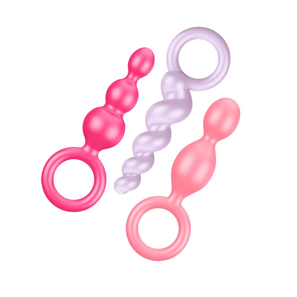 Satisfyer Plugs - Coloured (Pink Purple & Red) (Booty Call - Coloured set of 3) - Image 2