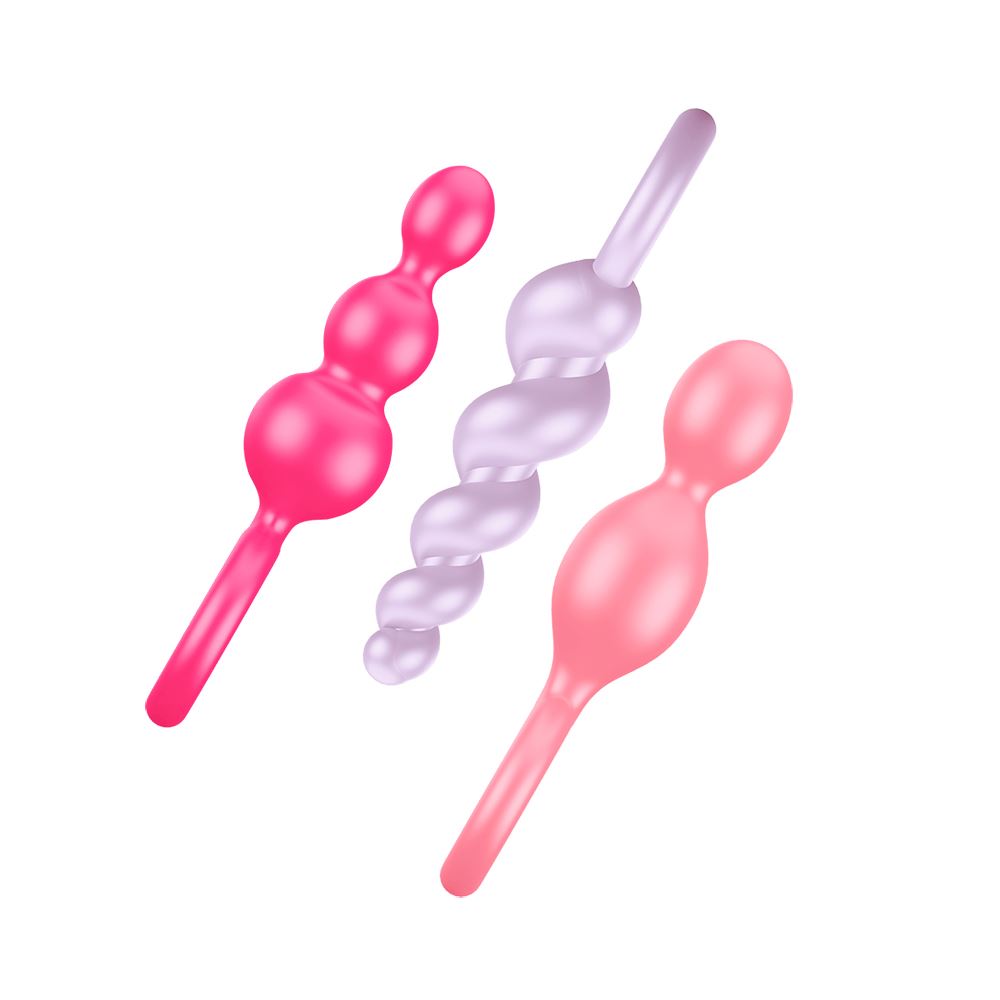 Satisfyer Plugs - Coloured (Pink Purple & Red) (Booty Call - Coloured set of 3) - Image 3