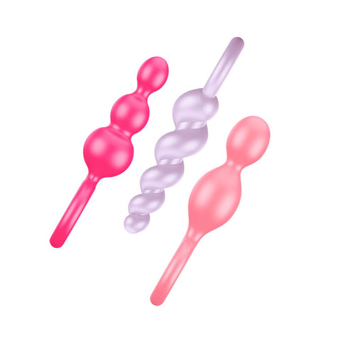 Satisfyer Plugs - Coloured (Pink Purple & Red) (Booty Call - Coloured set of 3) - Image 3