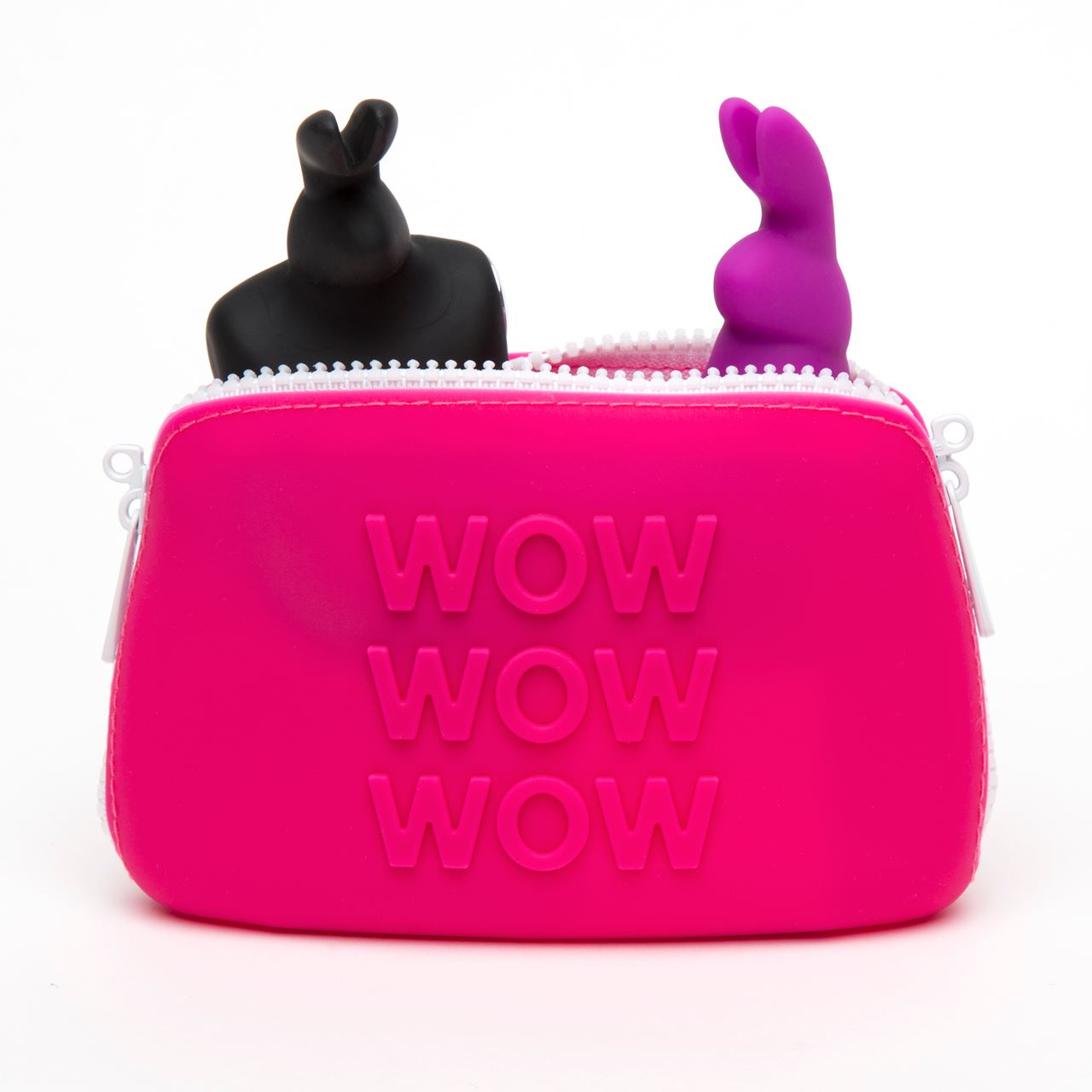 Happy Rabbit WOW Storage Zip Bag Small Pink by Sample - Image 2