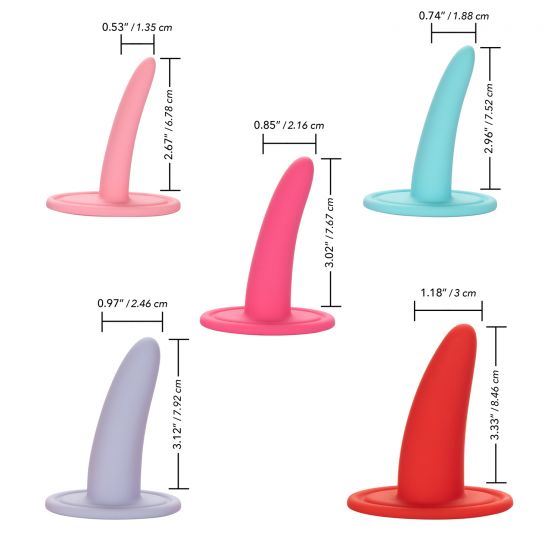 She-ology 5 Piece Wearable Vaginal Dilator Set by California Exotics - Image 3