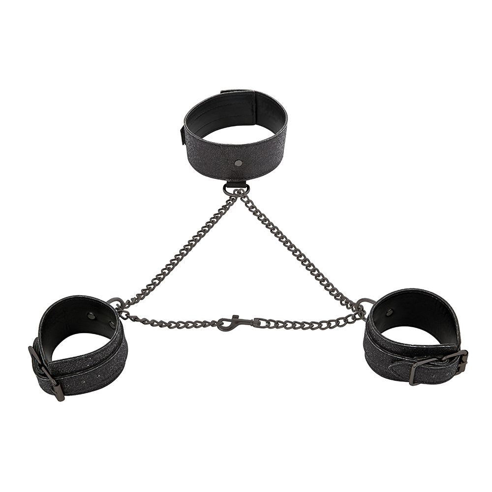 S&M Shadow Sparkle Collar & Cuff by Sex & Mischief - Image 3