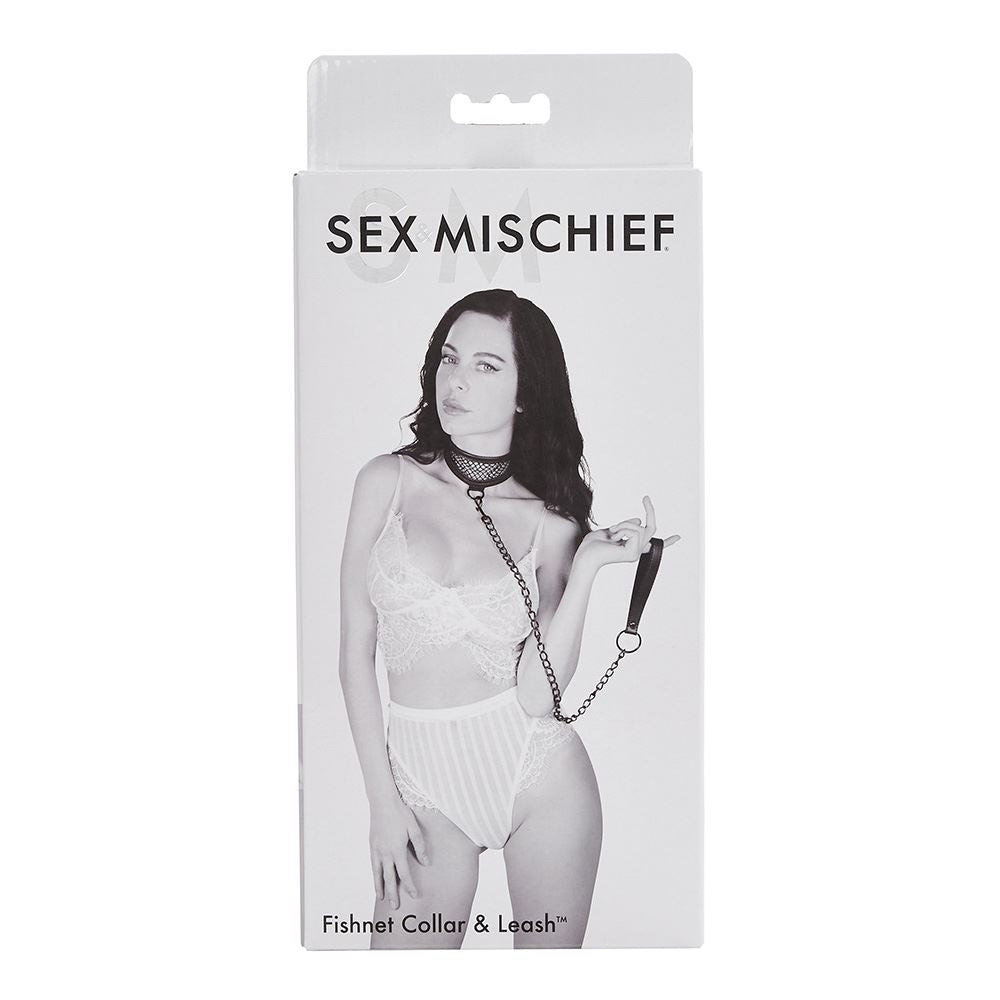 S&M Fishnet Collar & Leash by Sex & Mischief