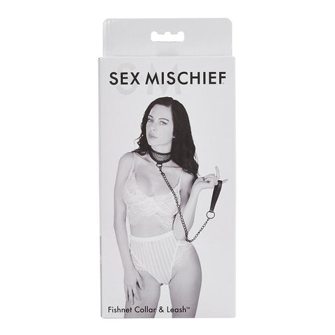 S&M Fishnet Collar & Leash by Sex & Mischief