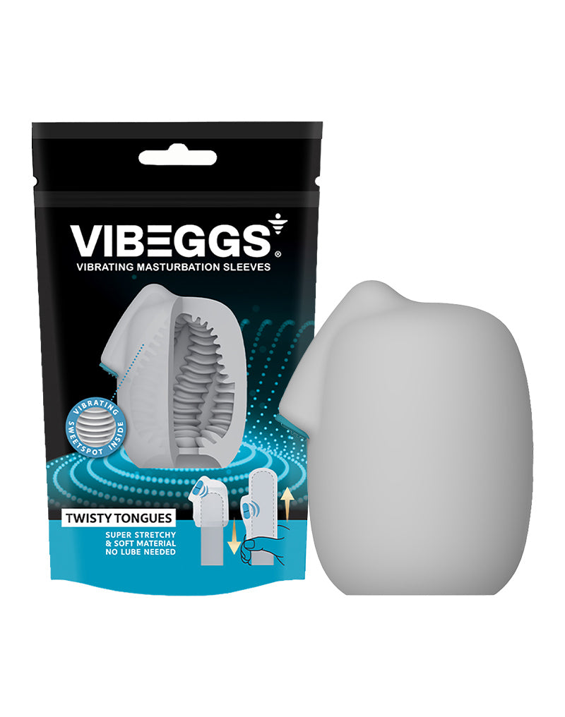 VIBEGGS - Twisty Tongues - Vibrating Masturbation Sleeve