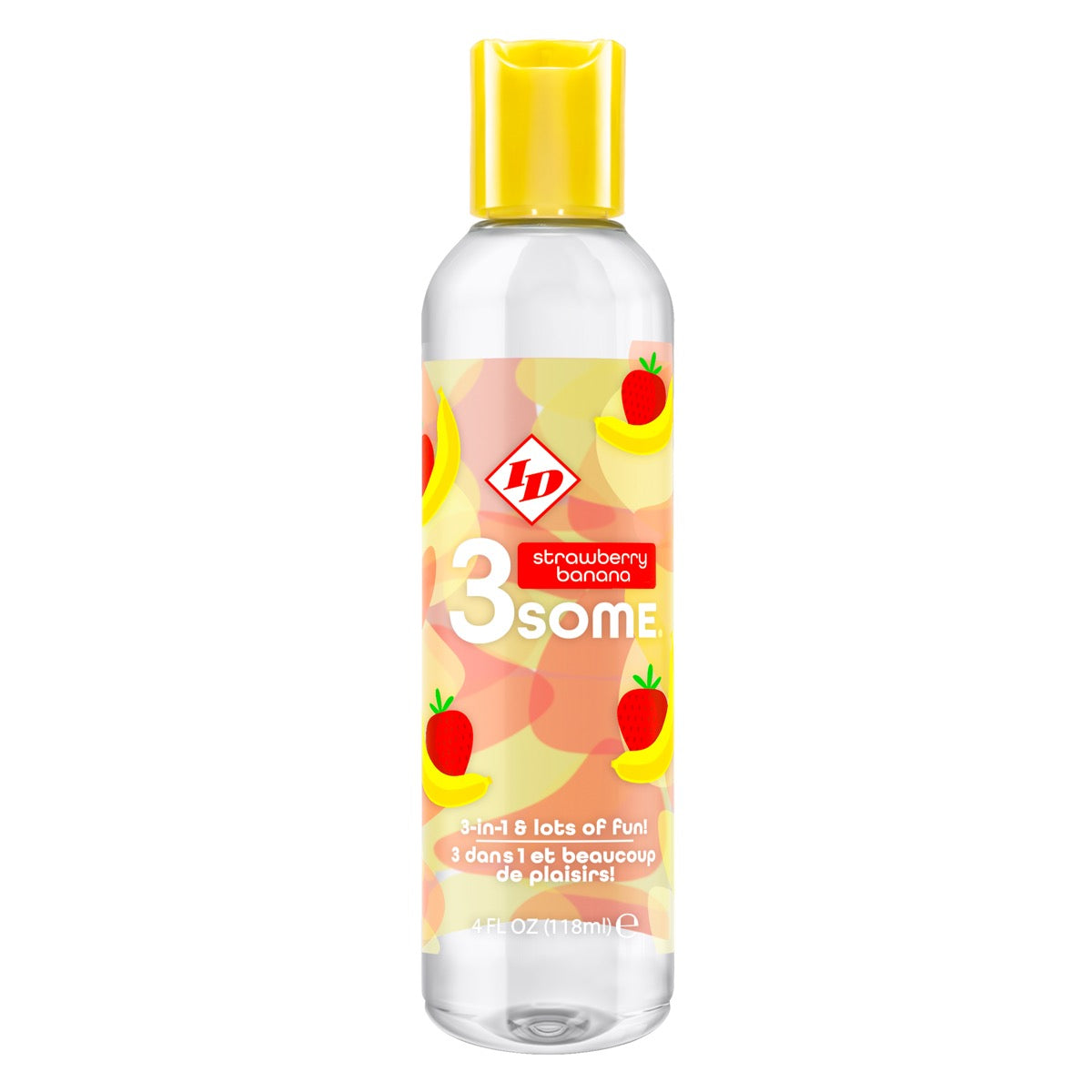 ID 3some 4 fl oz Strawberry Banana Bottle by ID Lubricant