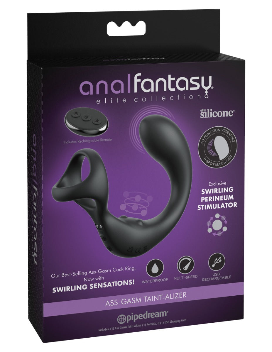 Pipedream - Anal Fantasy Elite - Ass-gasm Taint-Alizer - Black