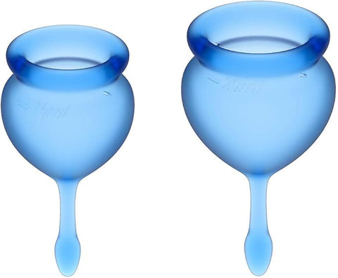 Satisfyer Feel Good Menstrual Cup - Dark Blue - Image 2