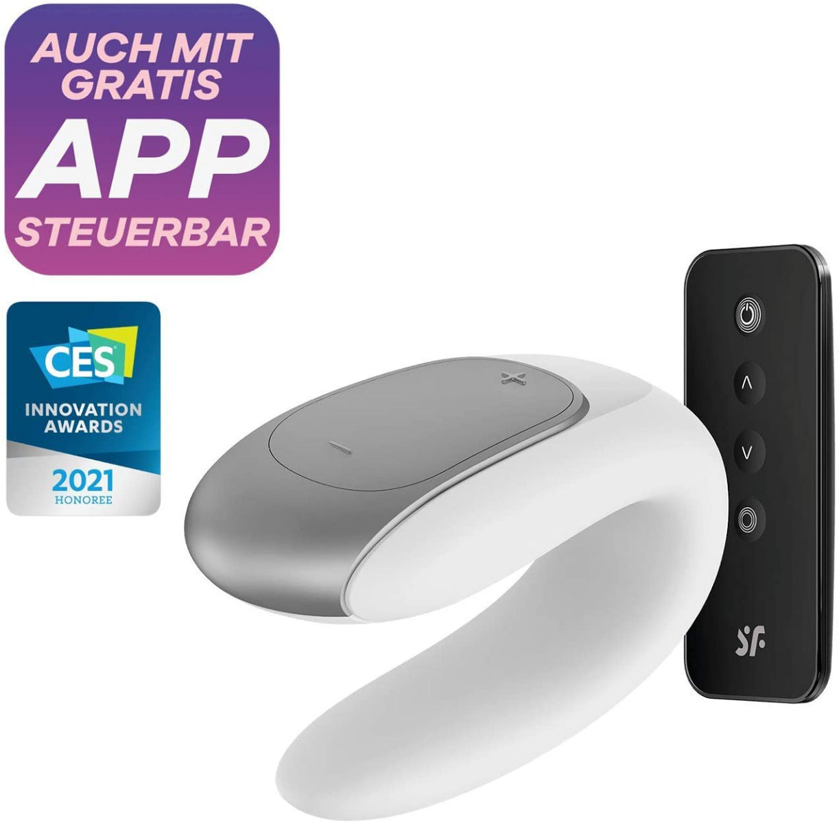 Satisfyer App Enabled Double Fun - White - Image 4