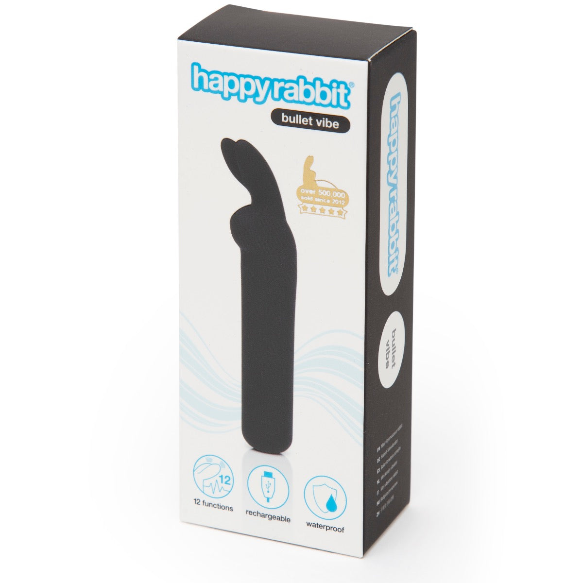 Happy Rabbit Rechargeable Vibrating Bullet - Black - Image 4