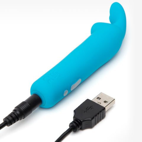Happy Rabbit Rechargeable Vibrating Bullet - Blue - Image 3