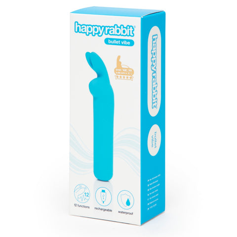 Happy Rabbit Rechargeable Vibrating Bullet - Blue - Image 4
