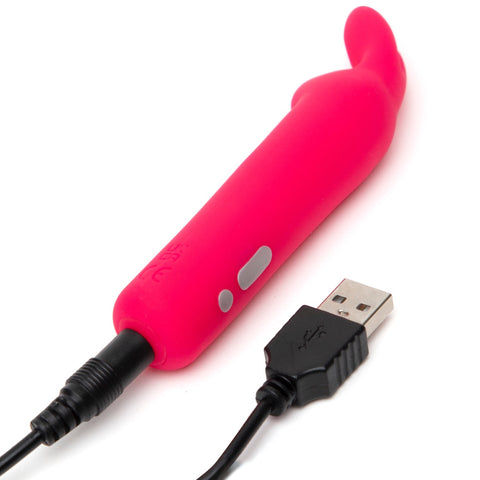 Happy Rabbit Rechargeable Vibrating Bullet - Pink - Image 3