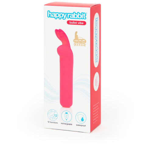 Happy Rabbit Rechargeable Vibrating Bullet - Pink - Image 4