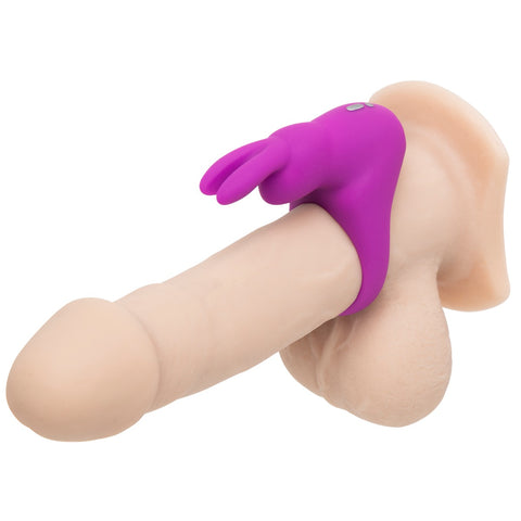 Happy Rabbit Rechargeable Vibrating Rabbit Cock Ring - Purple - Image 2