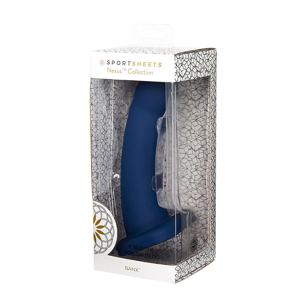 Sportsheets Merge Collection - Banx - 8" Hollow Silicone Dildo - Image 2
