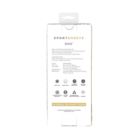 Sportsheets Merge Collection - Banx - 8" Hollow Silicone Dildo - Image 3