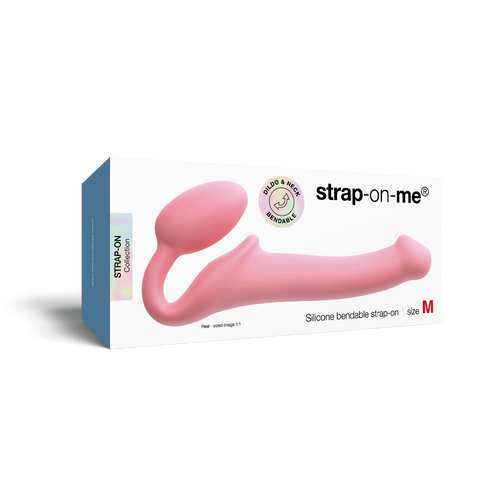 Strap On Me - Silicone Bendable Strap-On - S - Pastel Pink - Image 4